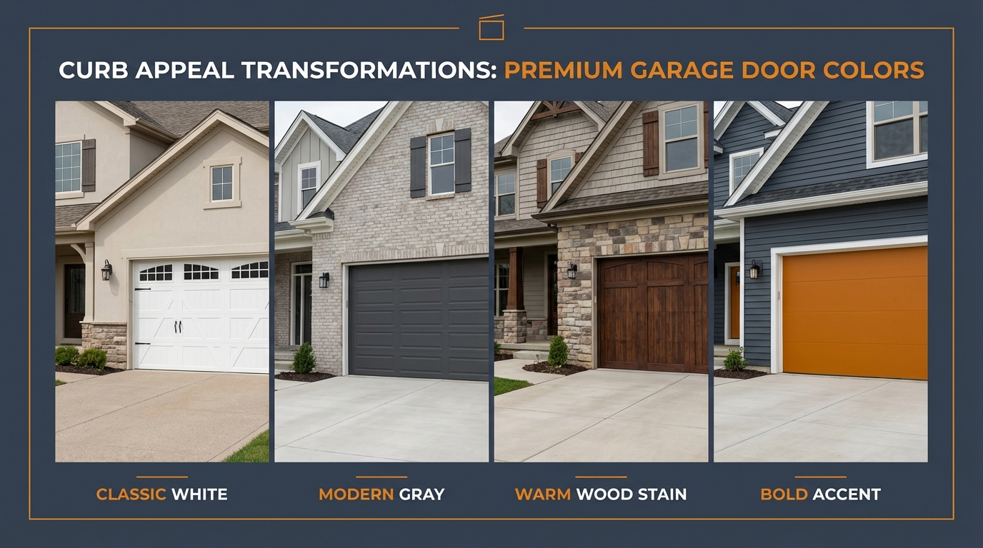 Garage door color options and home exterior coordination