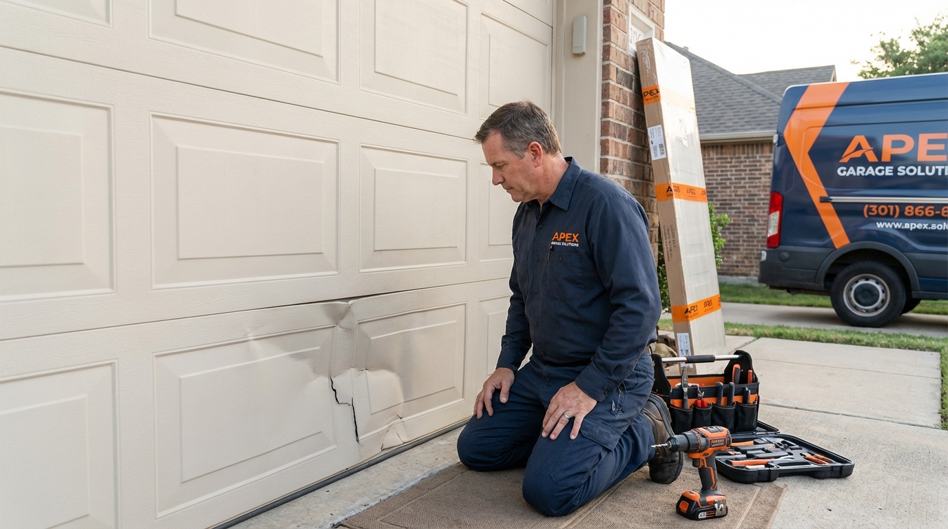 Insulated garage door helping maintain comfortable temperatures in Texas heat