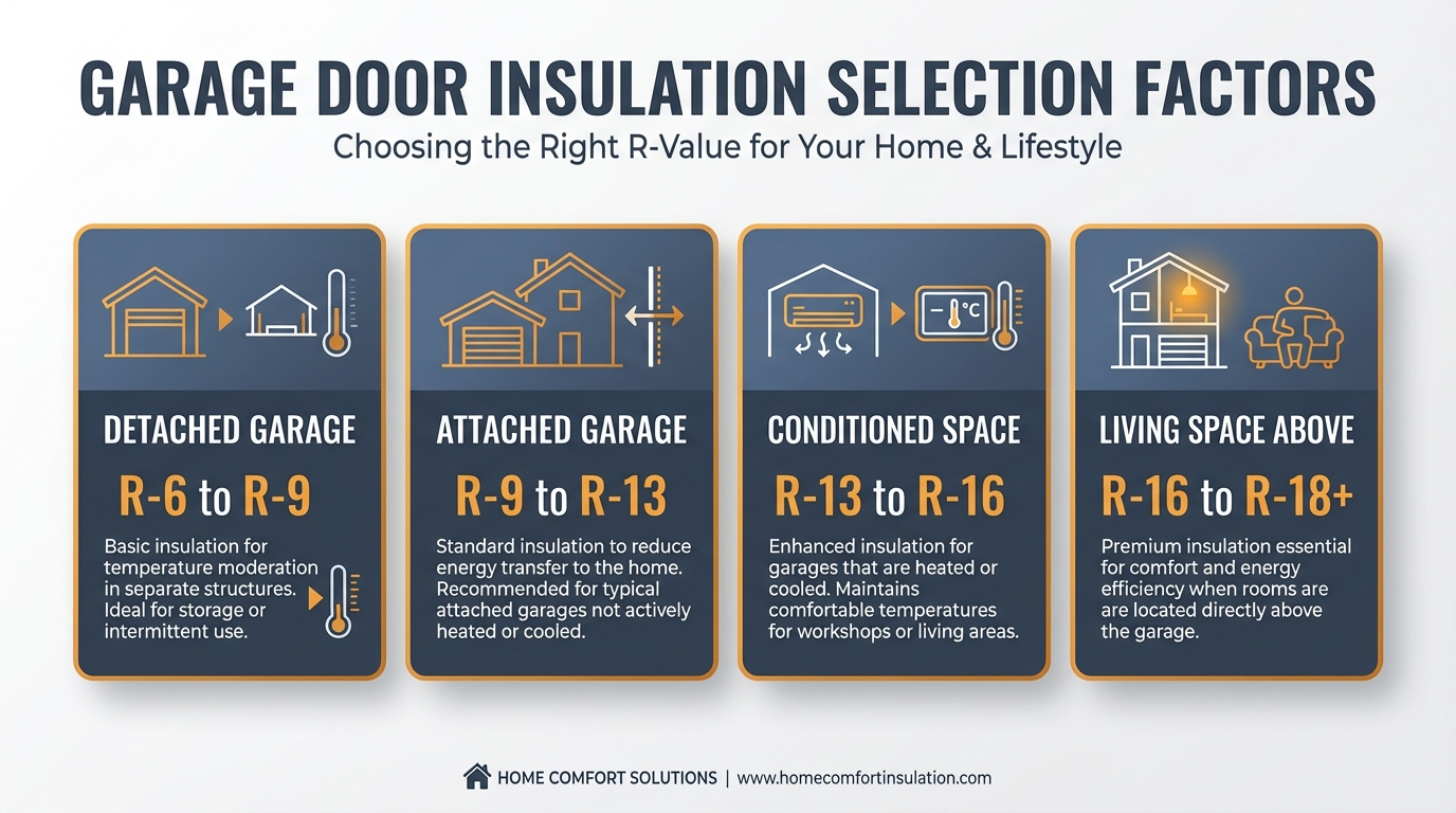 Key factors when choosing garage door insulation in Texas