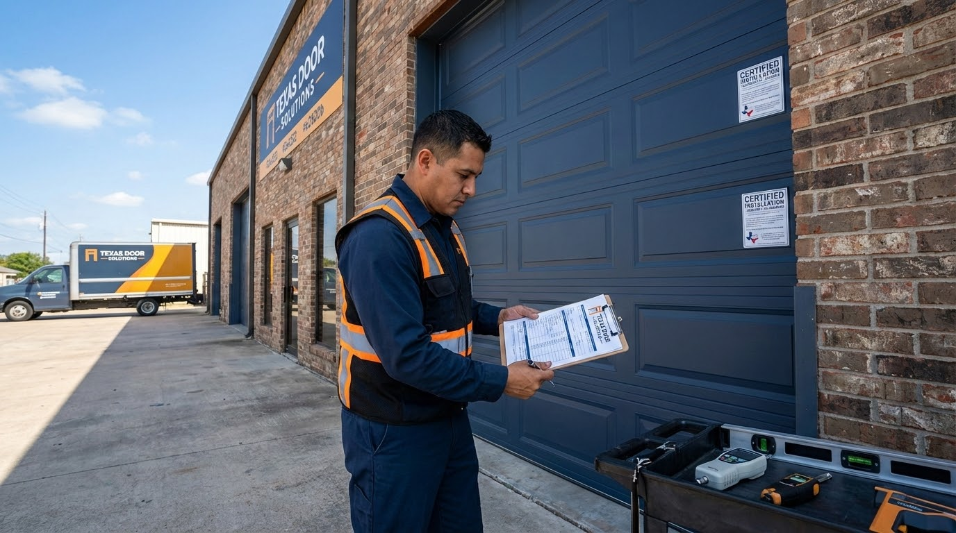 Texas windstorm certification process for commercial garage doors