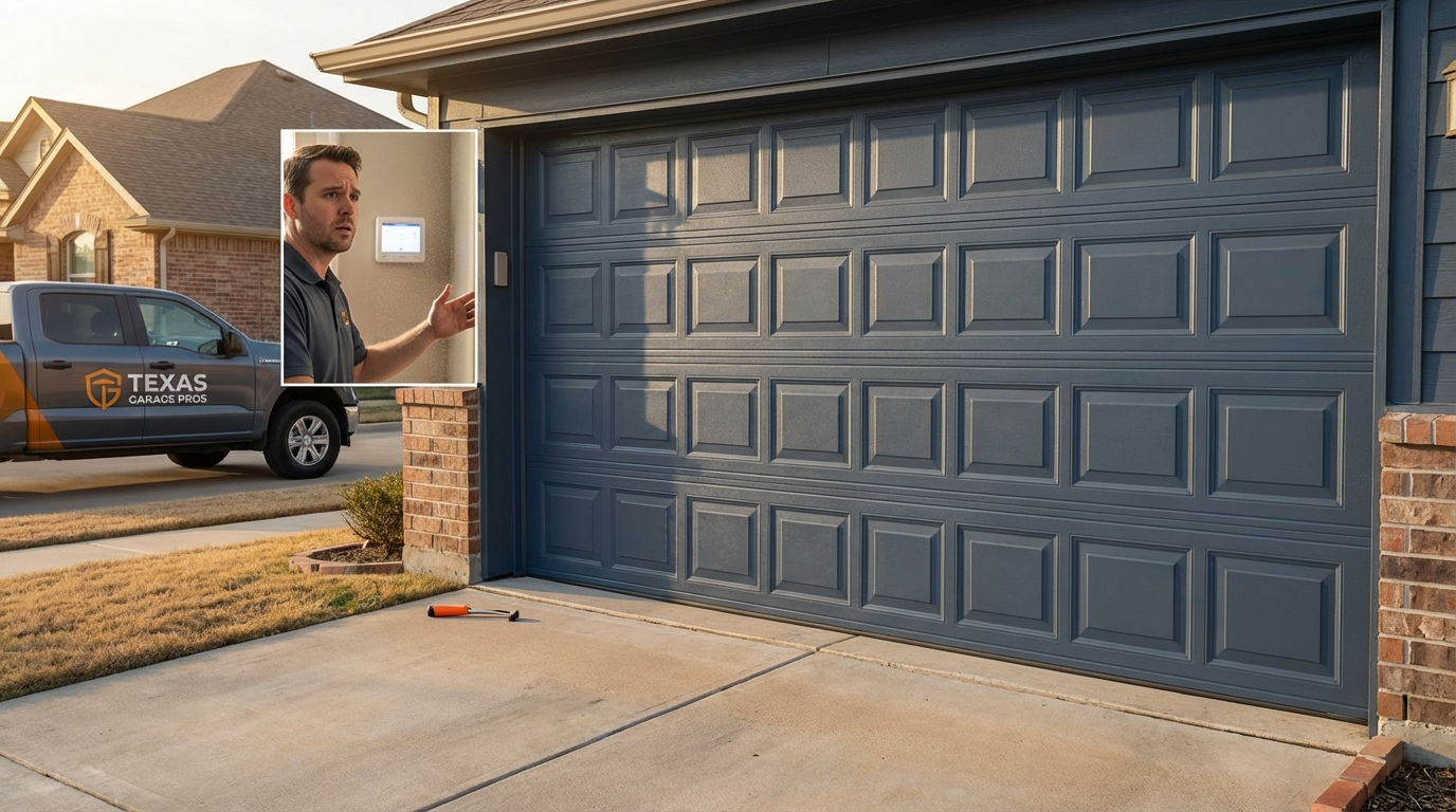 Garage door troubleshooting when door refuses to open