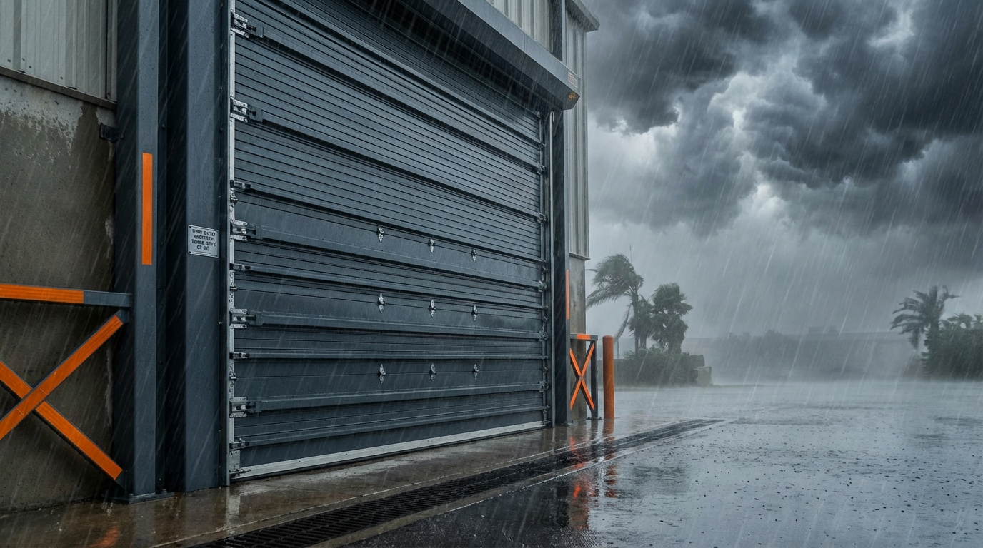 Wind-load compliance requirements for Texas commercial garage doors