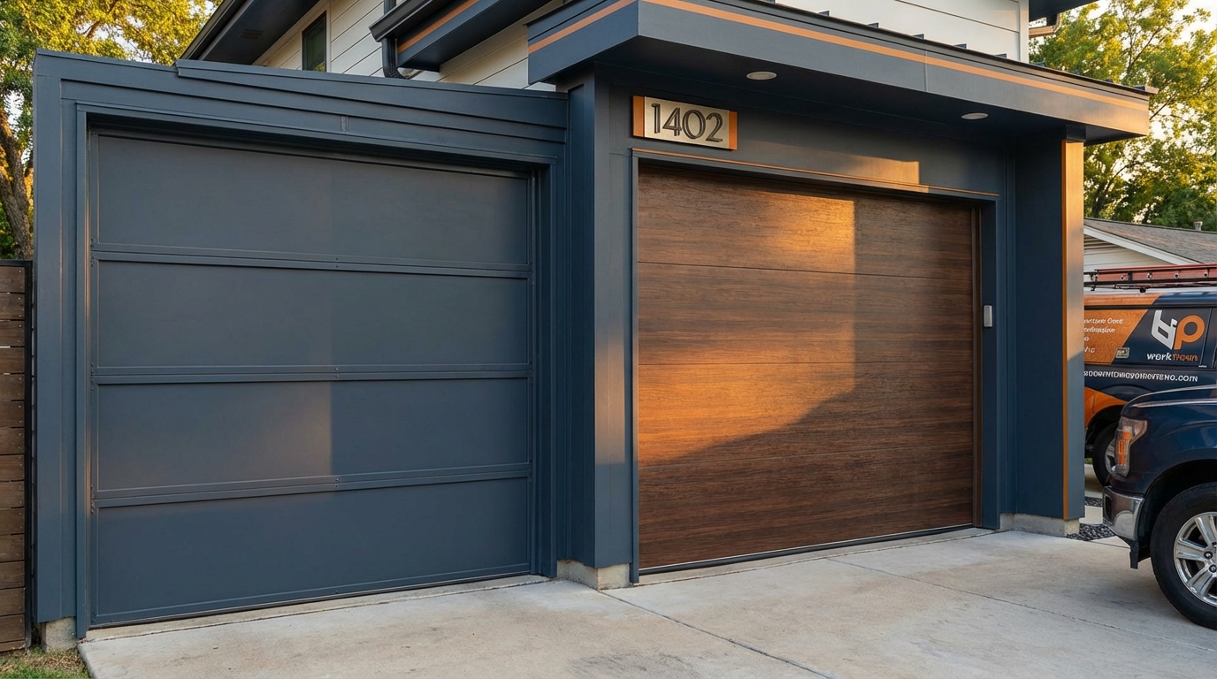 Comparison between fiberglass panel doors and full fiberglass garage door construction