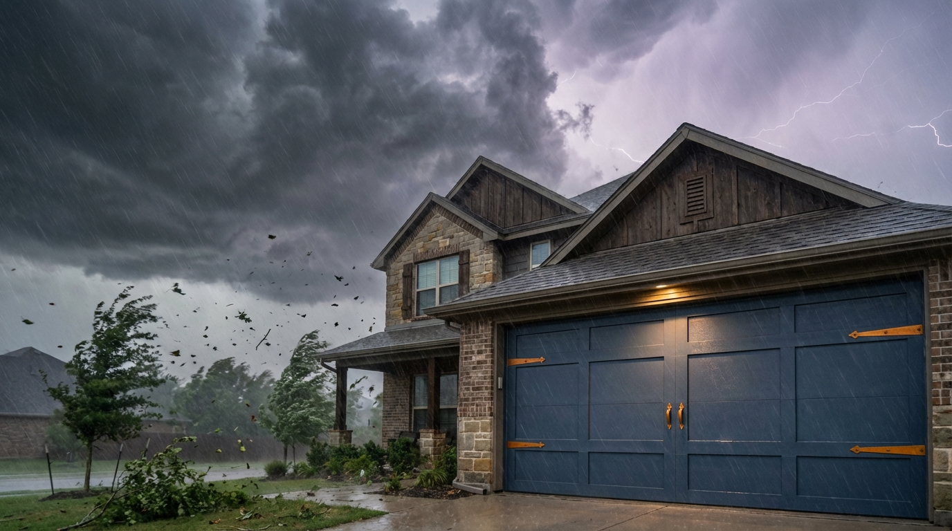 Wind-load requirements for garage doors in Texas showing pressure testing standards