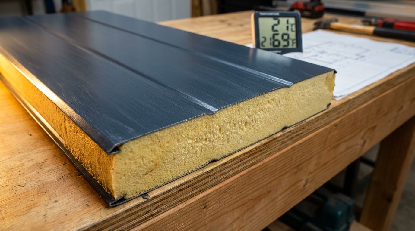 Garage door insulation R-value comparison for San Antonio homes